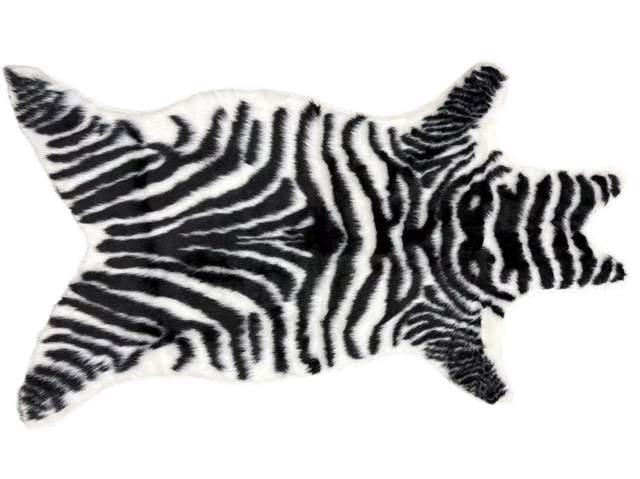 Коврик универсальный HomeKO Zebra 115х150см черно-белый xb24121801-1