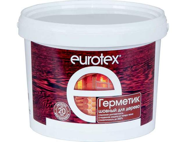 Герметик шовный для дерева 3 кг Белый Eurotex