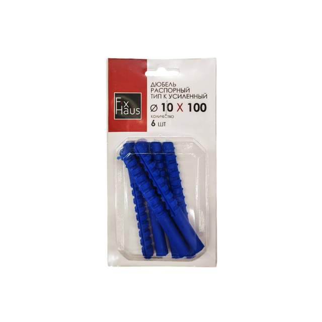 Дюбель полипр. тип К 10х100 ( 6шт) FixHaus
