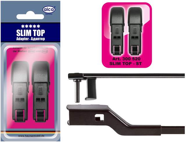 Адаптер для щетки стеклоочистителя SLIM TOP ALCA 300/52, 2 шт
