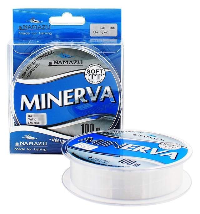 Леска Namazu "Minerva", L-100 м, d-0,35 мм, test-10,00 кг, прозрачная100