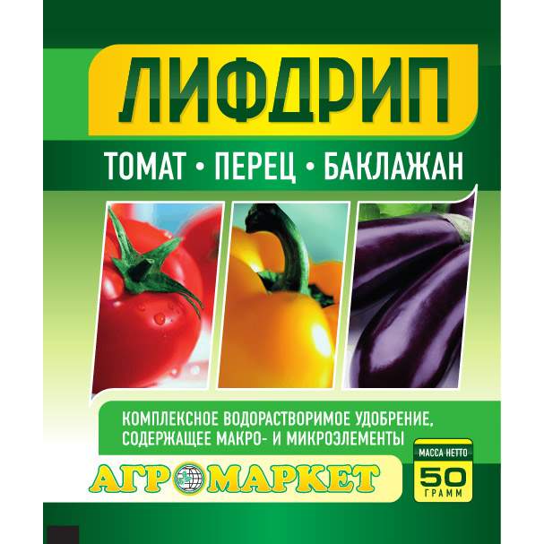 Удобрение Лифдрип томат, перец, баклажан, 50г