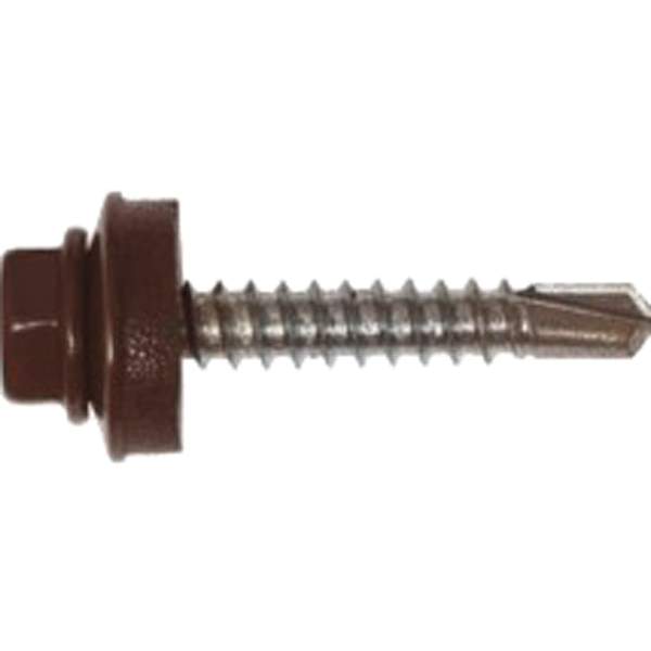 Саморез кров. 4,8х29 RAL 8017 шоколадный PT1 (200шт) FixHaus