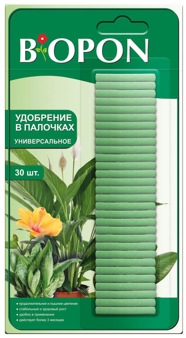 Удобрение БИОПОН в палочках Унивесальное 30шт