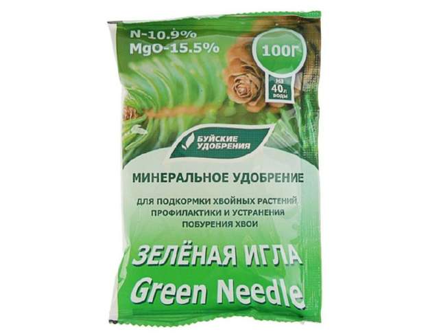 Удобрение минеральное Зеленая игла (сульфат магния), 100г