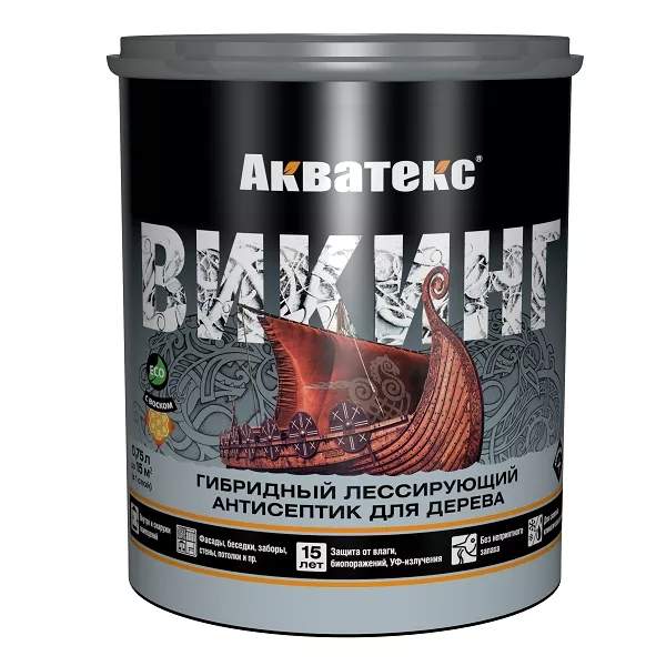 Состав деревозащитный Акватекс ВИКИНГ орех 0,75л New