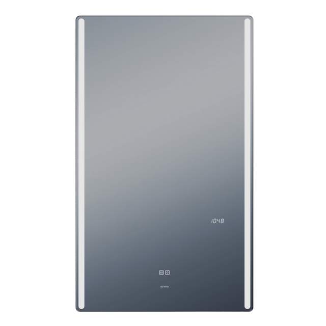 Зеркало для ванной VIGO Touch Luxe 600 LED, антизапотевание, часы (288)