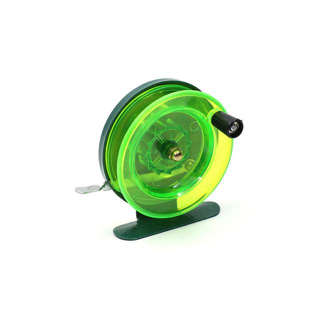 Катушка проводочная Namazu "Scoter" с курком, зеленая200250