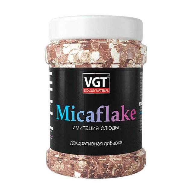 Декоративная добавка Micaflake VGT, золотистая 2000 мкм, 0,04кг