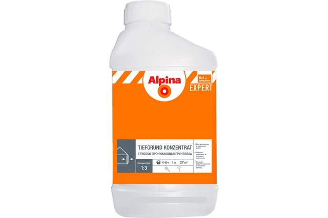 Грунтовка Alpina EXPERT Tiefgrund Konzentrat 1л/1кг