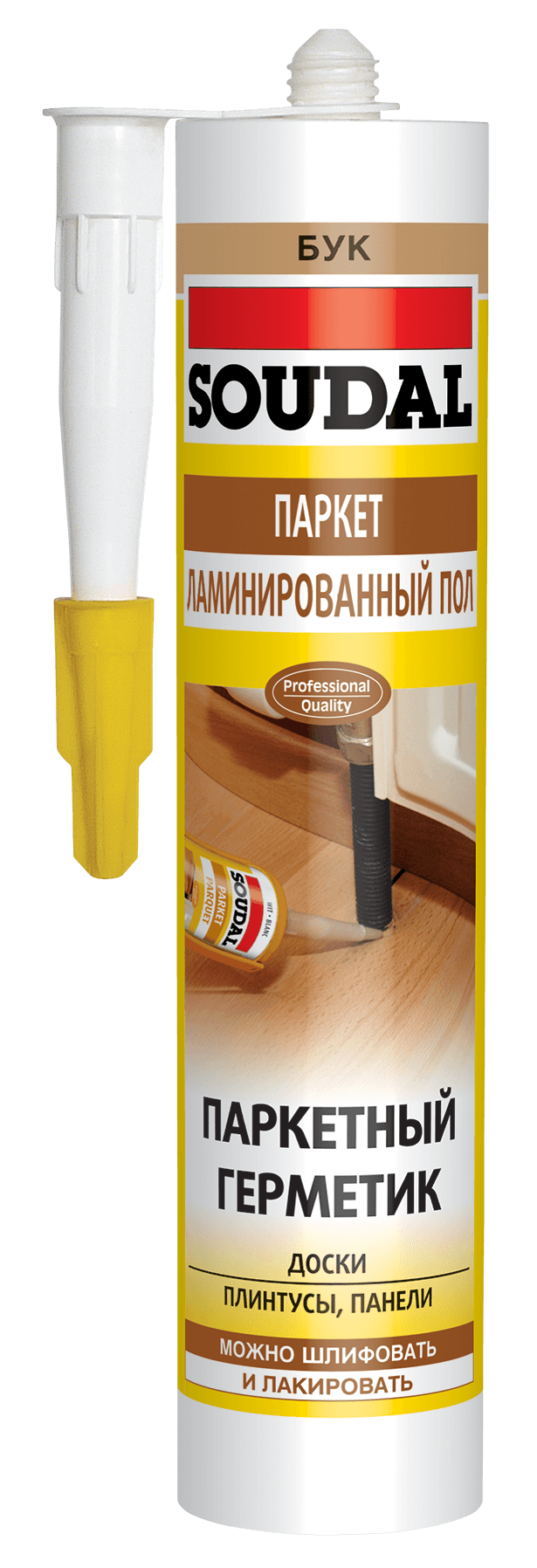 Герметик акриловый для дерева Soudal бук 280 мл
