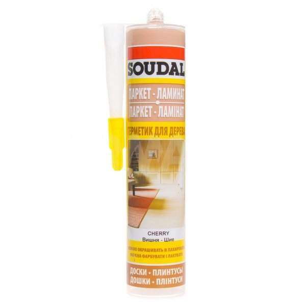 Герметик акриловый для дерева Soudal вишня 280 мл
