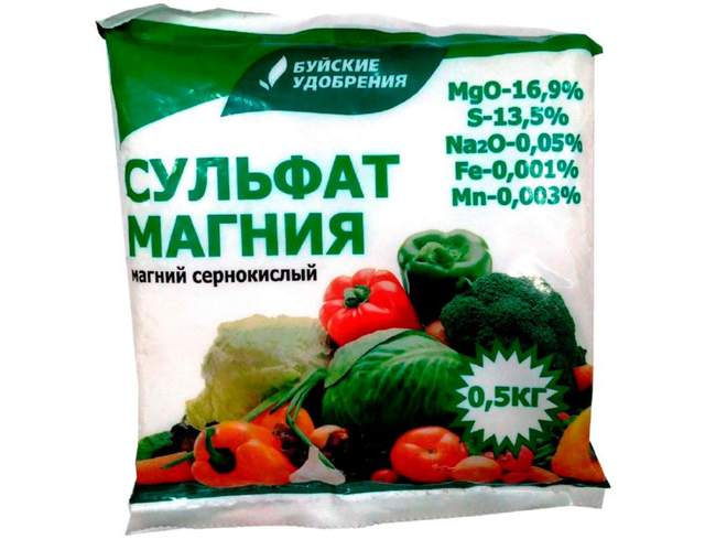 Удобрение минеральное Сульфат магния (магний сернокислый), 0,5кг