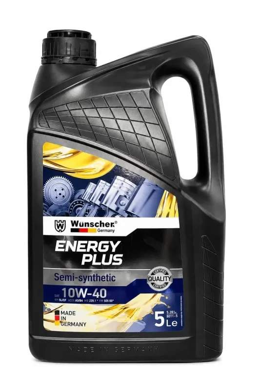 Масло моторное Wunscher полусинтетическое Energy Plus 10W-40 SL TS 5л
