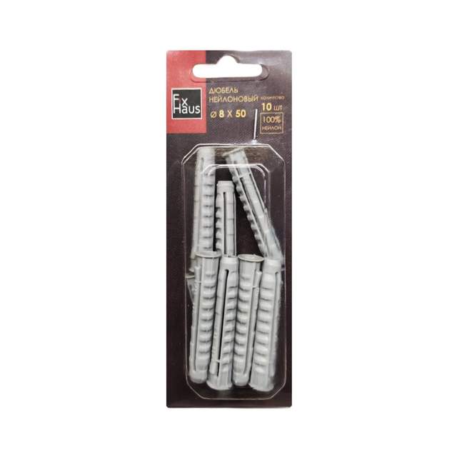 Дюбель нейлоновый тип N 8х50 (10шт) FixHaus