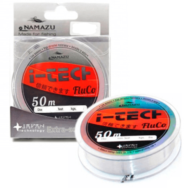Леска Namazu "I-Tech Fluco", L-50 м, d-0,309 мм, test-7,01 кг, прозрачная10400