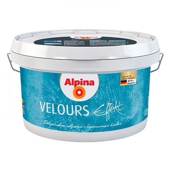 Состав акриловый декоративный Alpina Velours Effekt 1,25л/1,25кг