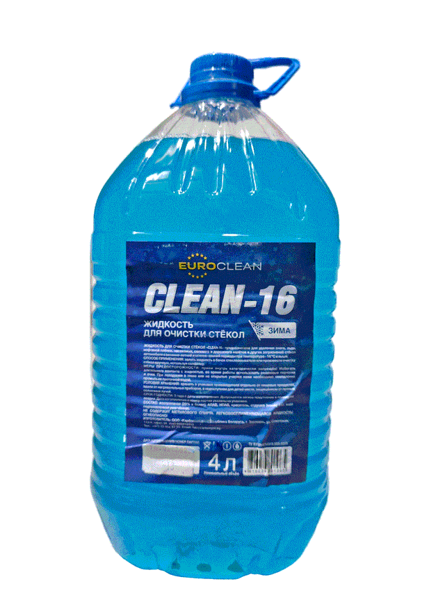 Стеклоомыватель зимний CLEAN -16 4л