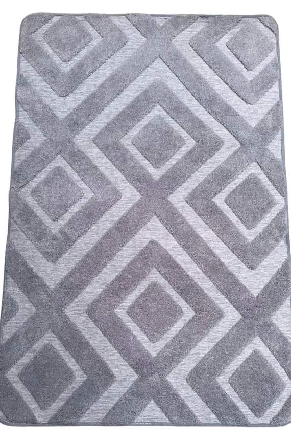 Коврик универсальный HomeKO Jacquard 80х120см XC258103 серый ромб