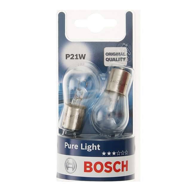 Автолампа P21W 12V 21W PURE LIGHT(DB) BOSCH