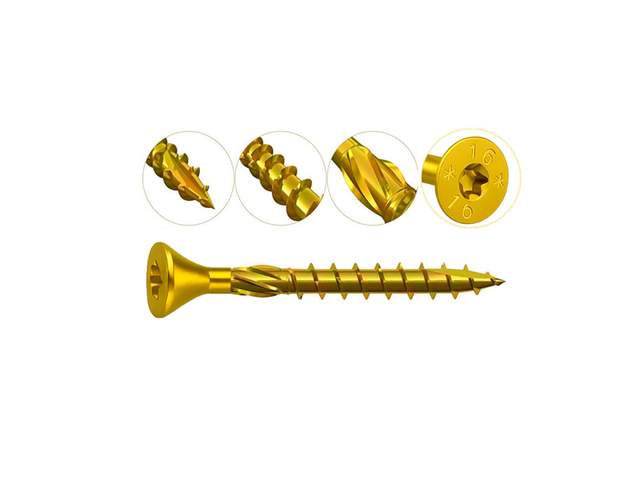 Саморез конструкционный потай 3,5х 40 (100шт) TORX 15 Fixhaus