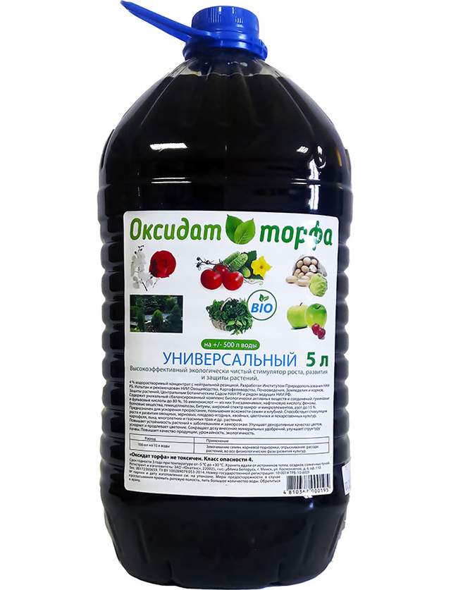 Удобрение орг/мин оксидат торфа -универсальный с микроэлементами 5л