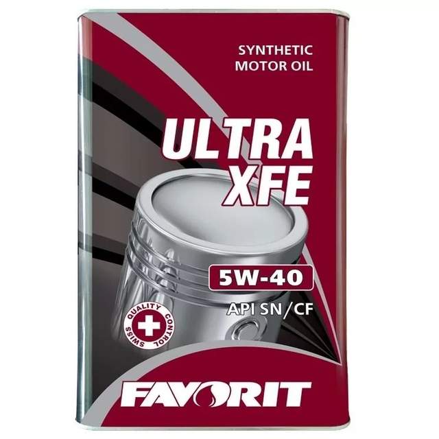 Масло моторное FAVORIT Ultra XFE SAE 5W-40 API SN/CF 1л Metal