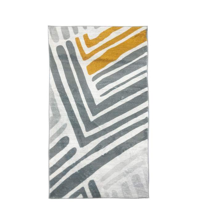 Коврик HomeKO LT250729-9B4 Imitation cashmere 80х150см art-deco желт-серый