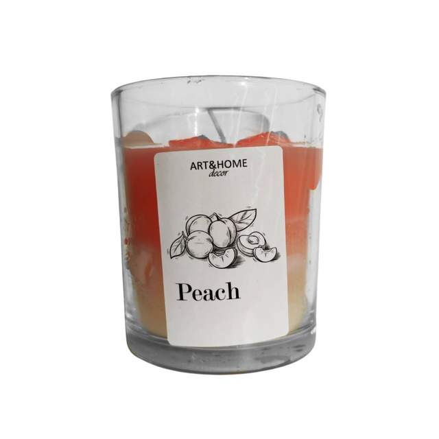 Свеча Art&Home Pink Mountain Peaches 7.5х9 см LYB26010908-1