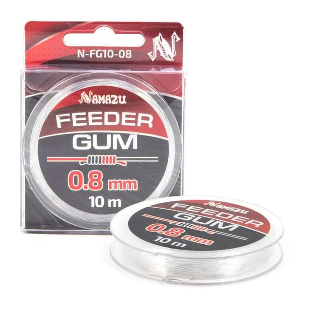 Фидергам Namazu FEEDER GUM L-10м d-0,8мм прозрачный