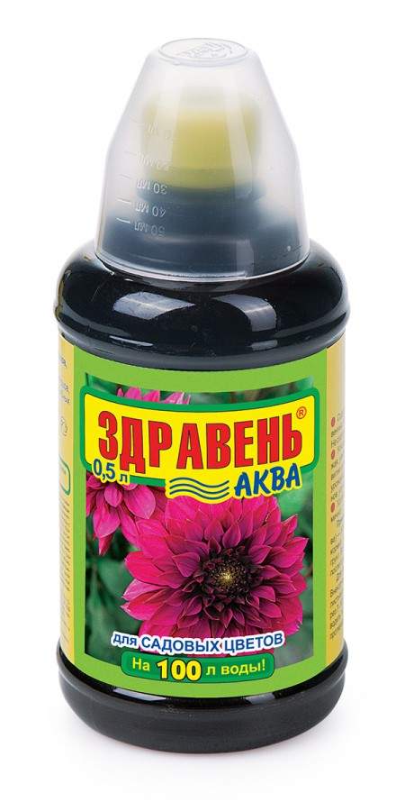 Удобрение Здравень АКВА Садовые цветы 0,5л