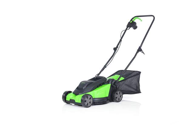 Газонокосилка электрическая Greenworks GD1200LM32 арт. 2517807, 1200Вт, 32 см