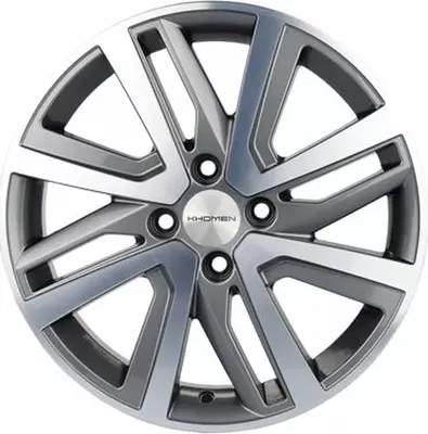 Литой диск Khomen KHW1609 X-Ray 16x6" 4х100мм DIA 60.1мм ET 41мм Gray FP