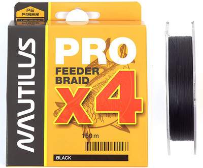 Леска плетеная NAUTILUS Pro Feeder Braid Black d-0.12 5.5кг 12lb / 06-24259521