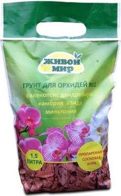 Грунт для растений Живой мир для орхидей №1