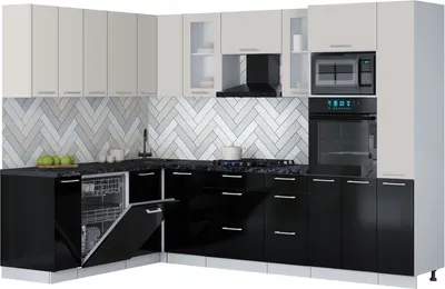 Кухонный гарнитур Interline Мила Gloss 1.896х2.88