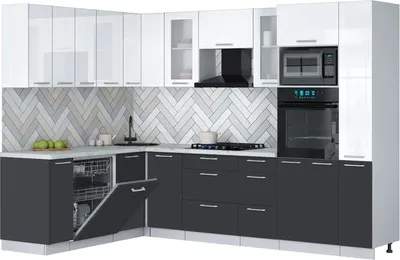 Кухонный гарнитур Interline Мила Gloss 1.896х2.88