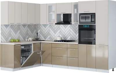 Кухонный гарнитур Interline Мила Gloss 1.896х2.98