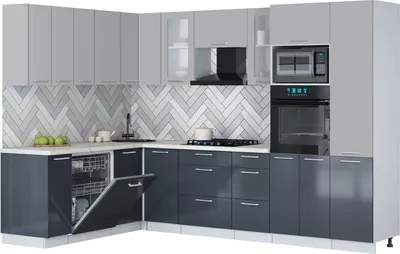 Кухонный гарнитур Interline Мила Gloss 1.896х2.98