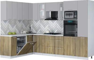 Кухонный гарнитур Interline Мила Gloss 1.896х2.98