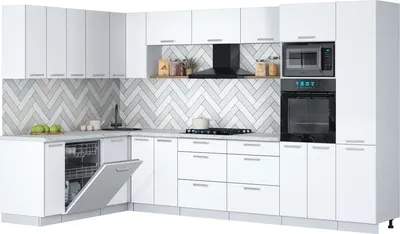 Кухонный гарнитур Interline Мила Gloss 1.896х3.38