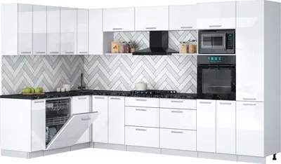 Кухонный гарнитур Interline Мила Gloss 1.896х3.38