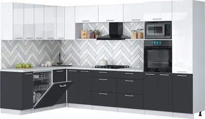 Кухонный гарнитур Interline Мила Gloss 1.896х3.38