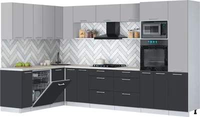 Кухонный гарнитур Interline Мила Gloss 1.896х3.38