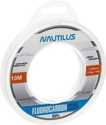 Леска флюорокарбоновая NAUTILUS Fluorocarbon Shock Leader 100% 0.286мм 5.4кг 10м New 06-42317283
