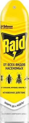 Спрей от насекомых Raid от летающих и ползающих насекомых