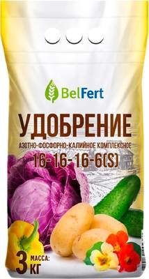 Удобрение BelFert Азотно-фосфорно-калийное 16-16-16-6(S)