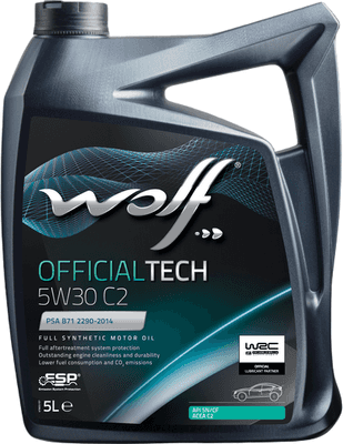 Моторные масла WOLF OfficialTech 5W30 C2 / 65610/4