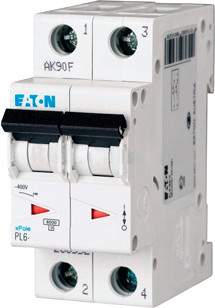 Выключатель автоматический Eaton PL6-B2/2 2P 2A B 6kA / 286550