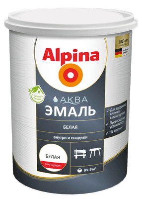 Эмаль Alpina Аква глянцевая